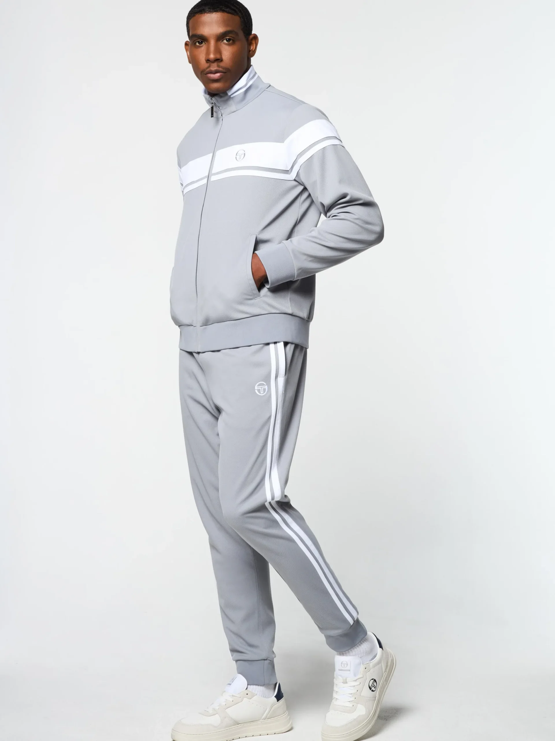 Damarindo Jacket- Sleet/ White