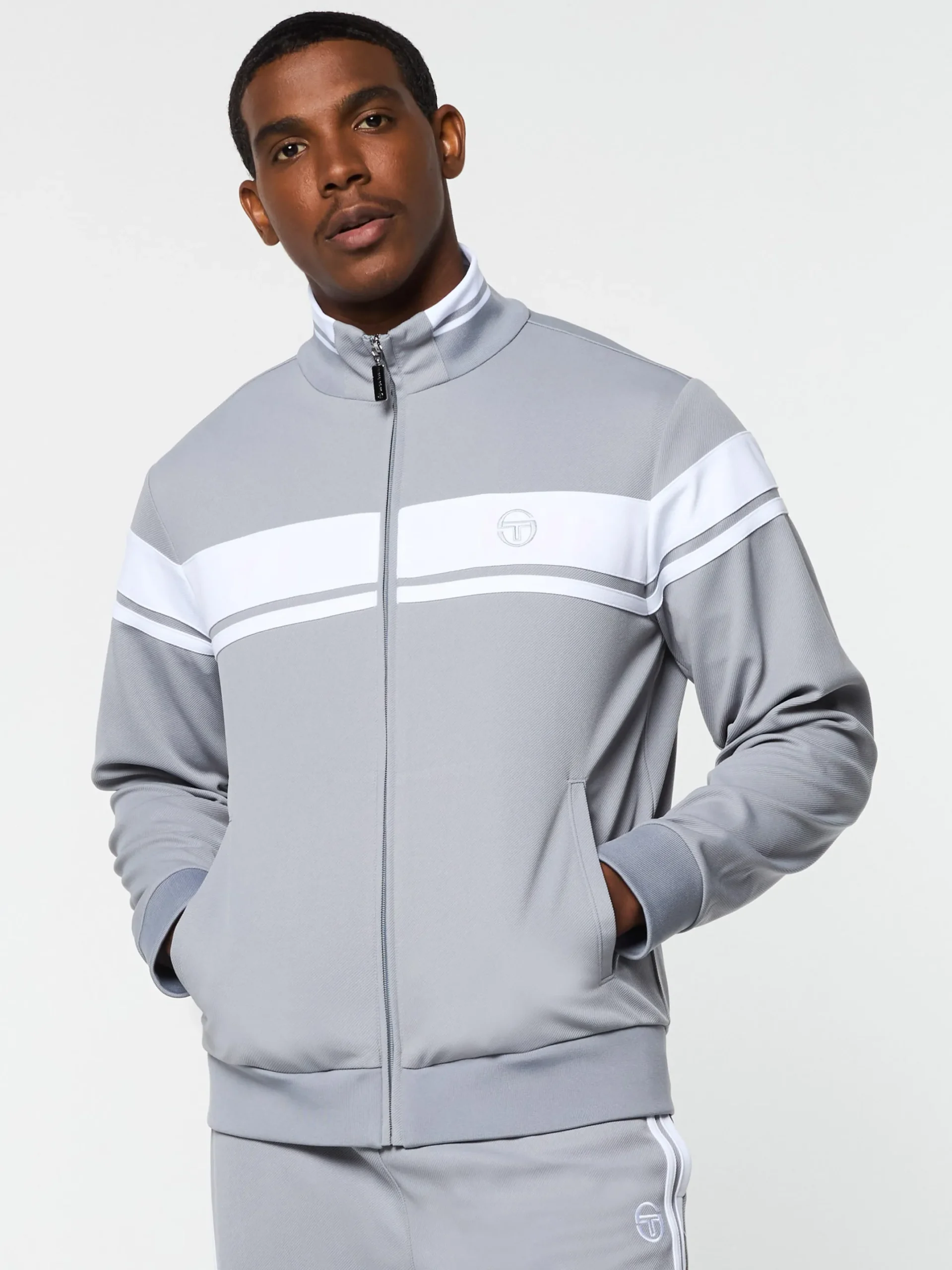 Damarindo Jacket- Sleet/ White