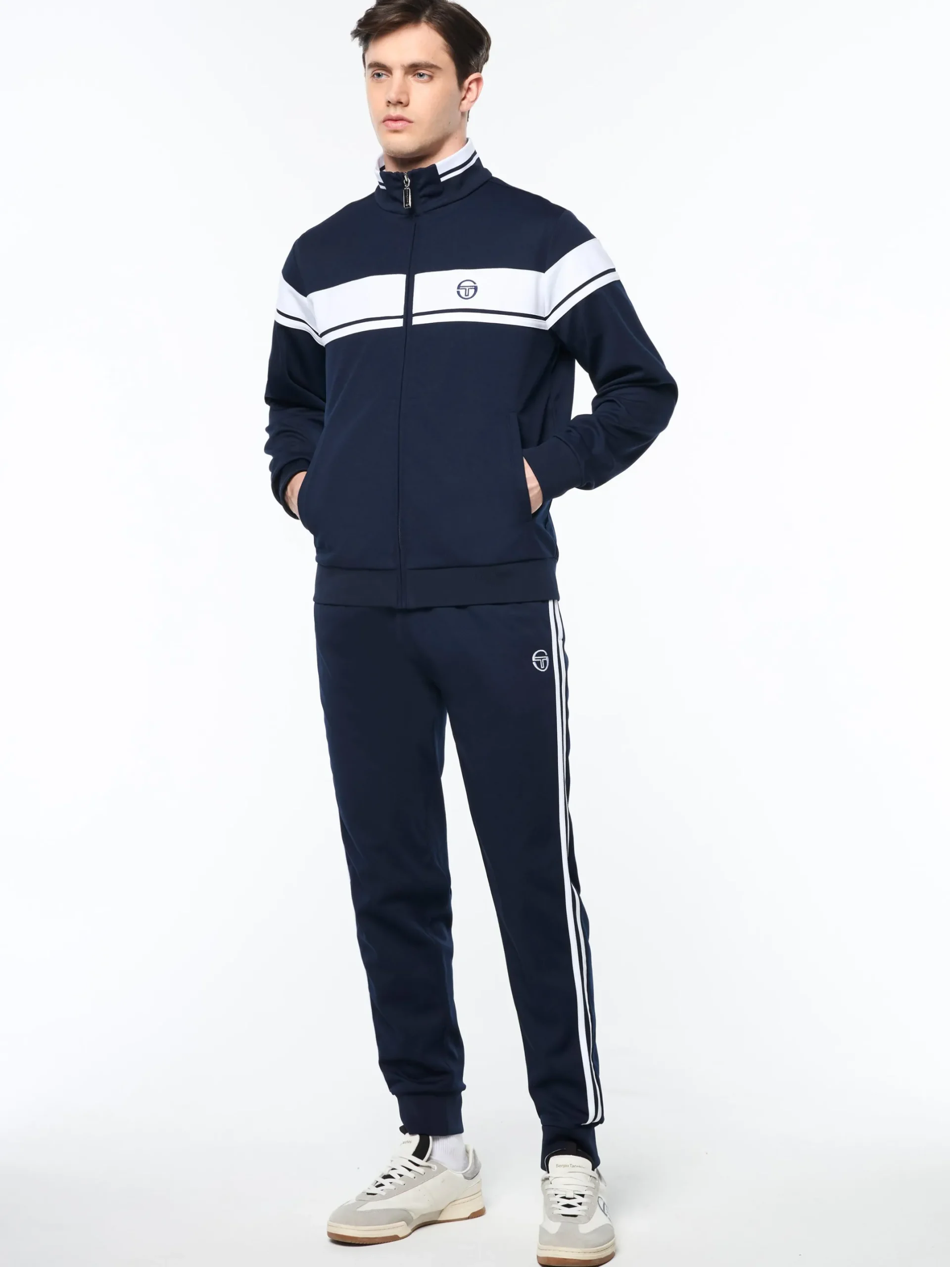 Damarindo Track Jacket Archivio- Maritime Blue/ White