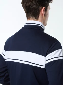 Damarindo Track Jacket Archivio- Maritime Blue/ White