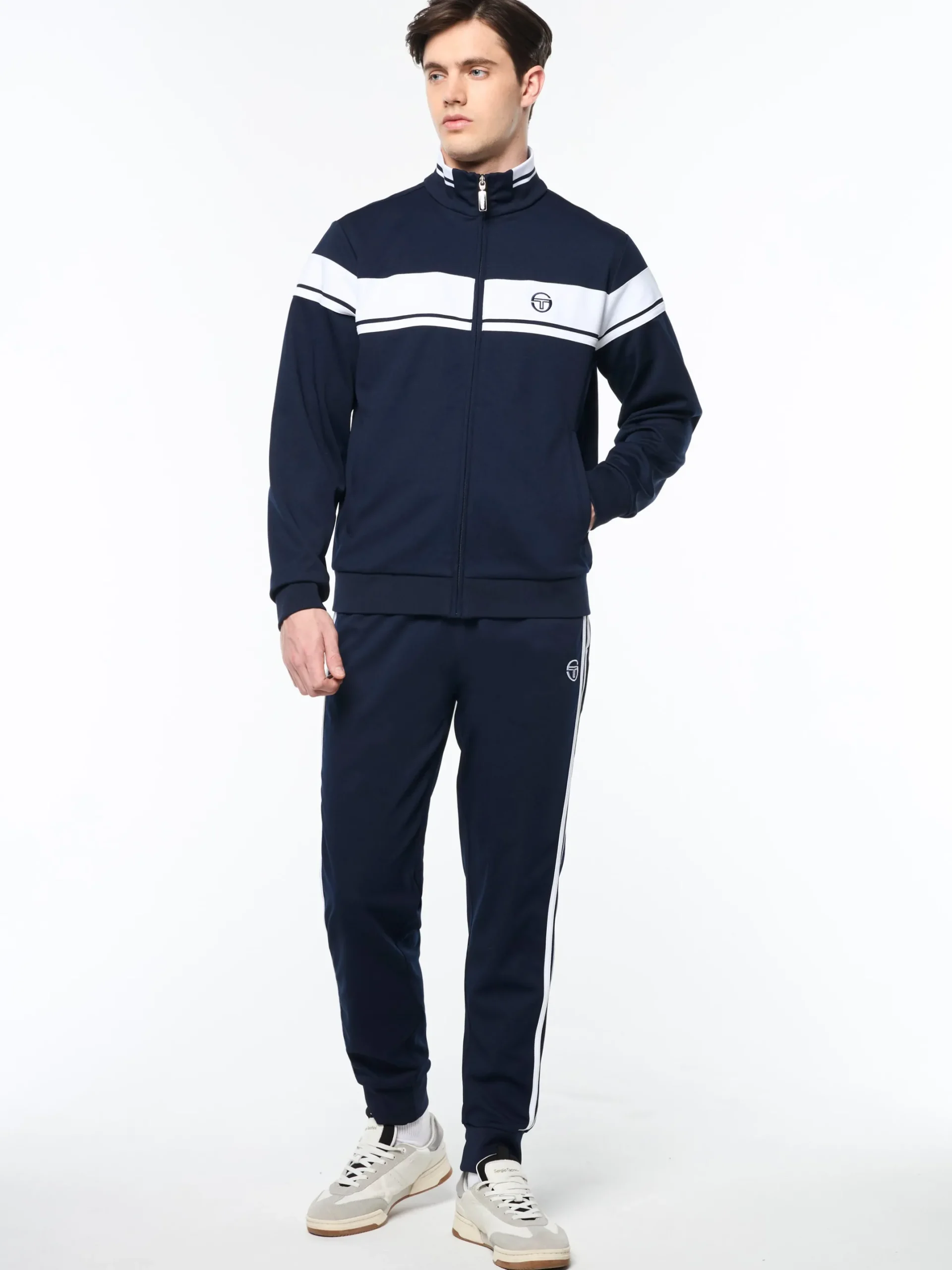 Damarindo Track Jacket Archivio- Maritime Blue/ White