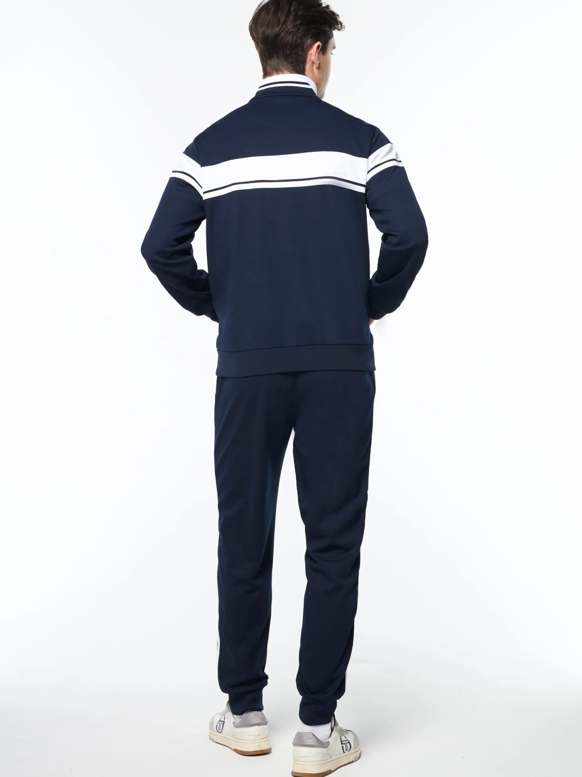 Damarindo Track Jacket Archivio- Maritime Blue/ White