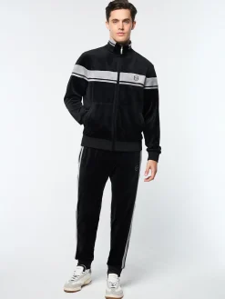 Damarindo Velour Track Jacket- Black Beauty