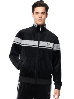 Damarindo Velour Track Jacket- Black Beauty