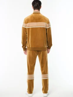 Damarindo Velour Track Jacket- Bronze Brown