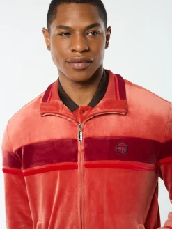 Damarindo Velour Track Jacket- Hot Sauce