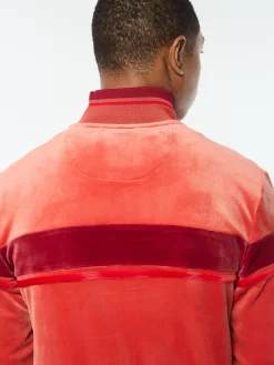 Damarindo Velour Track Jacket- Hot Sauce
