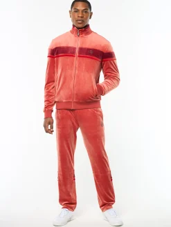 Damarindo Velour Track Jacket- Hot Sauce