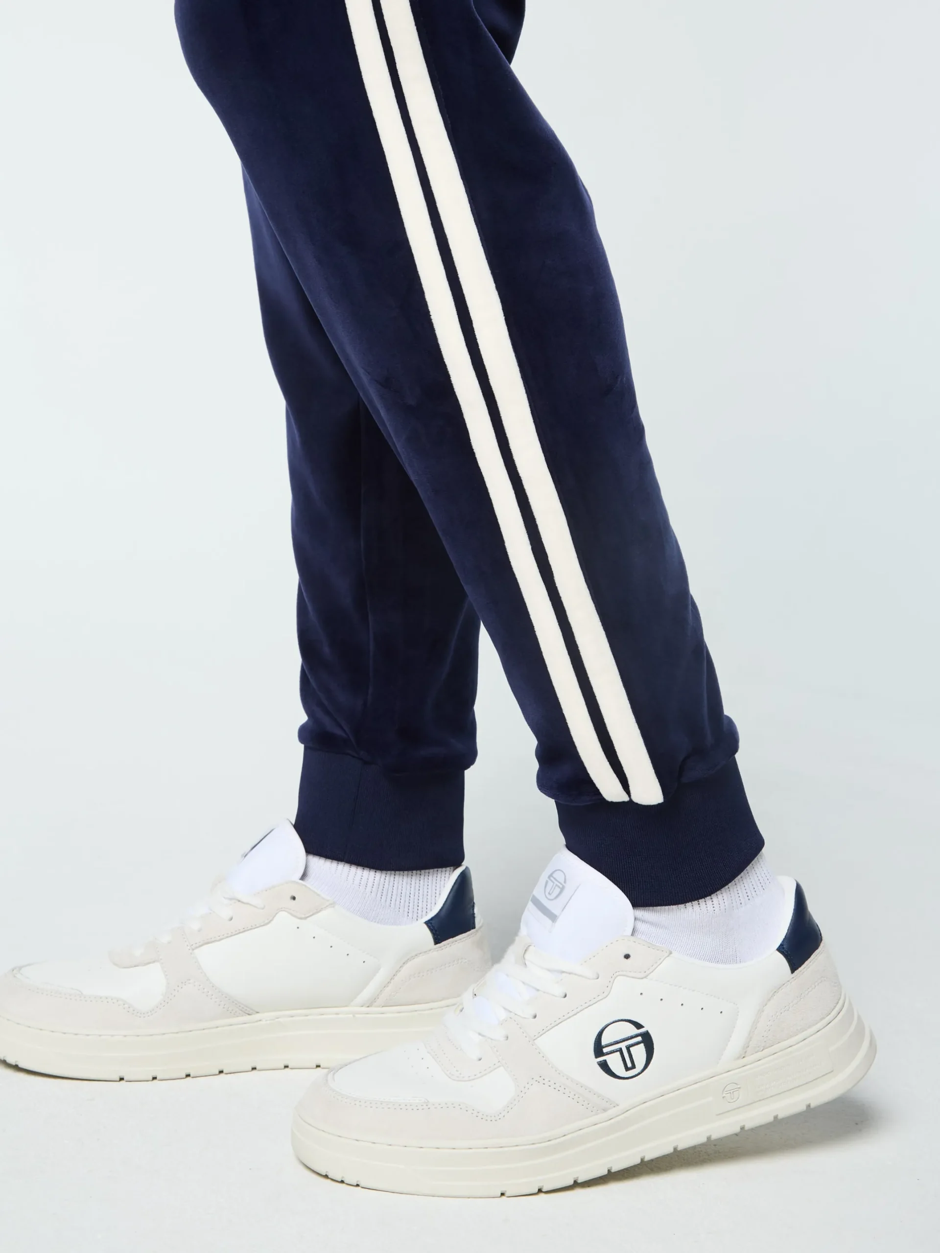 Damarindo Velour Track Pant- Maritime Blue