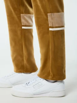 Damarindo Velour Track Pant- Bronze Brown