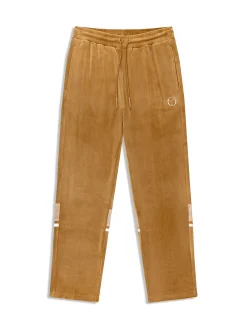Damarindo Velour Track Pant- Bronze Brown