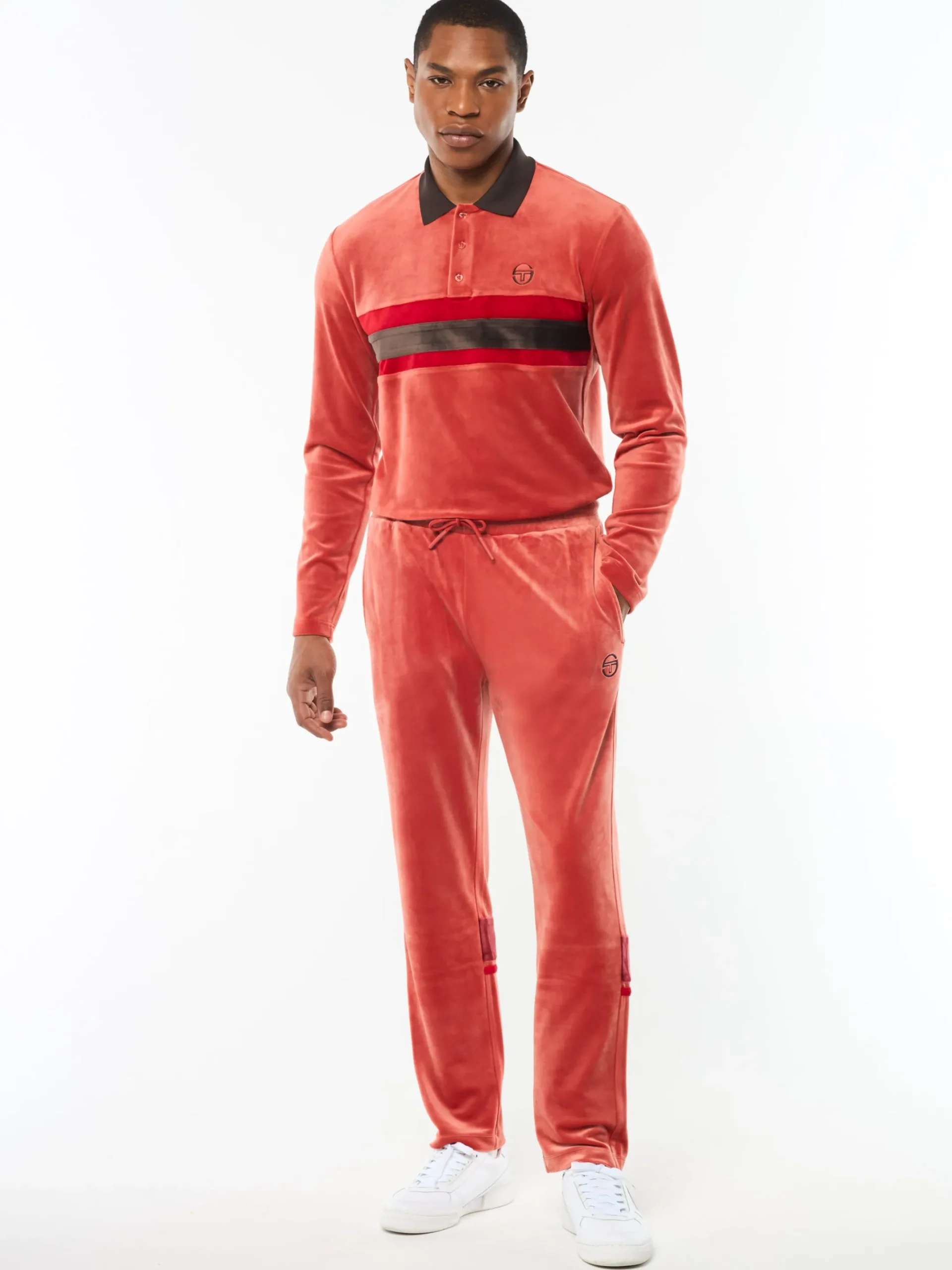 Damarindo Velour Track Pant- Hot Sauce