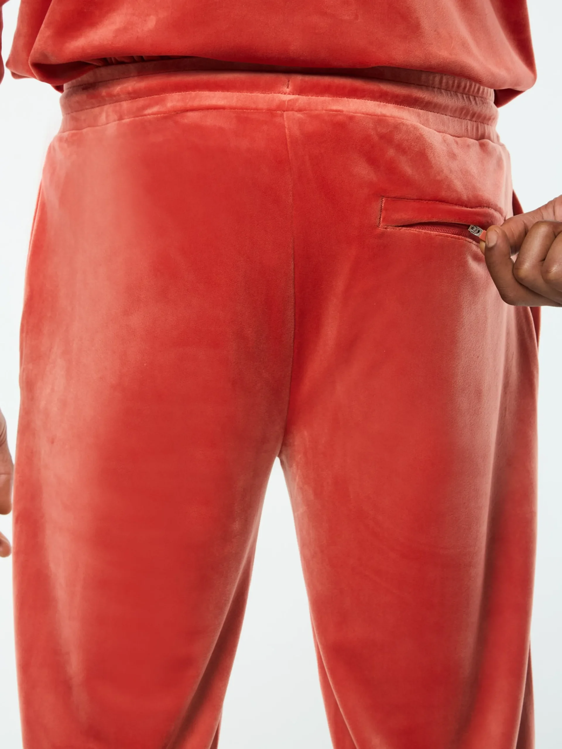 Damarindo Velour Track Pant- Hot Sauce
