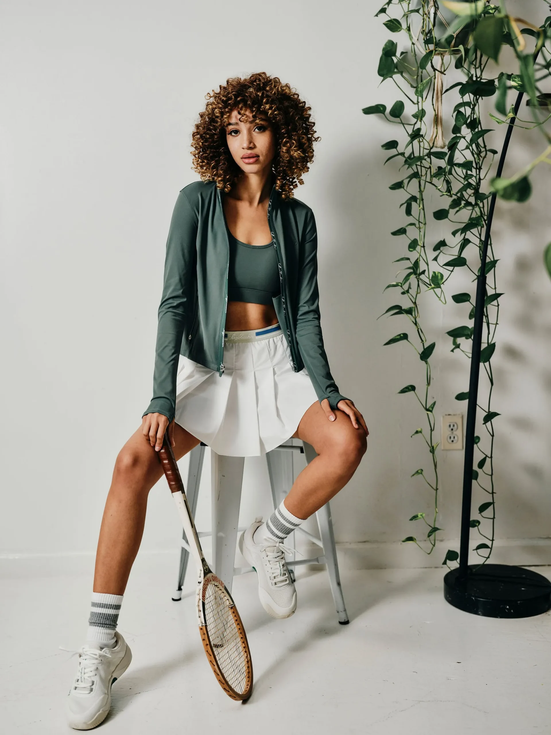 Delfina Skort- Brilliant White