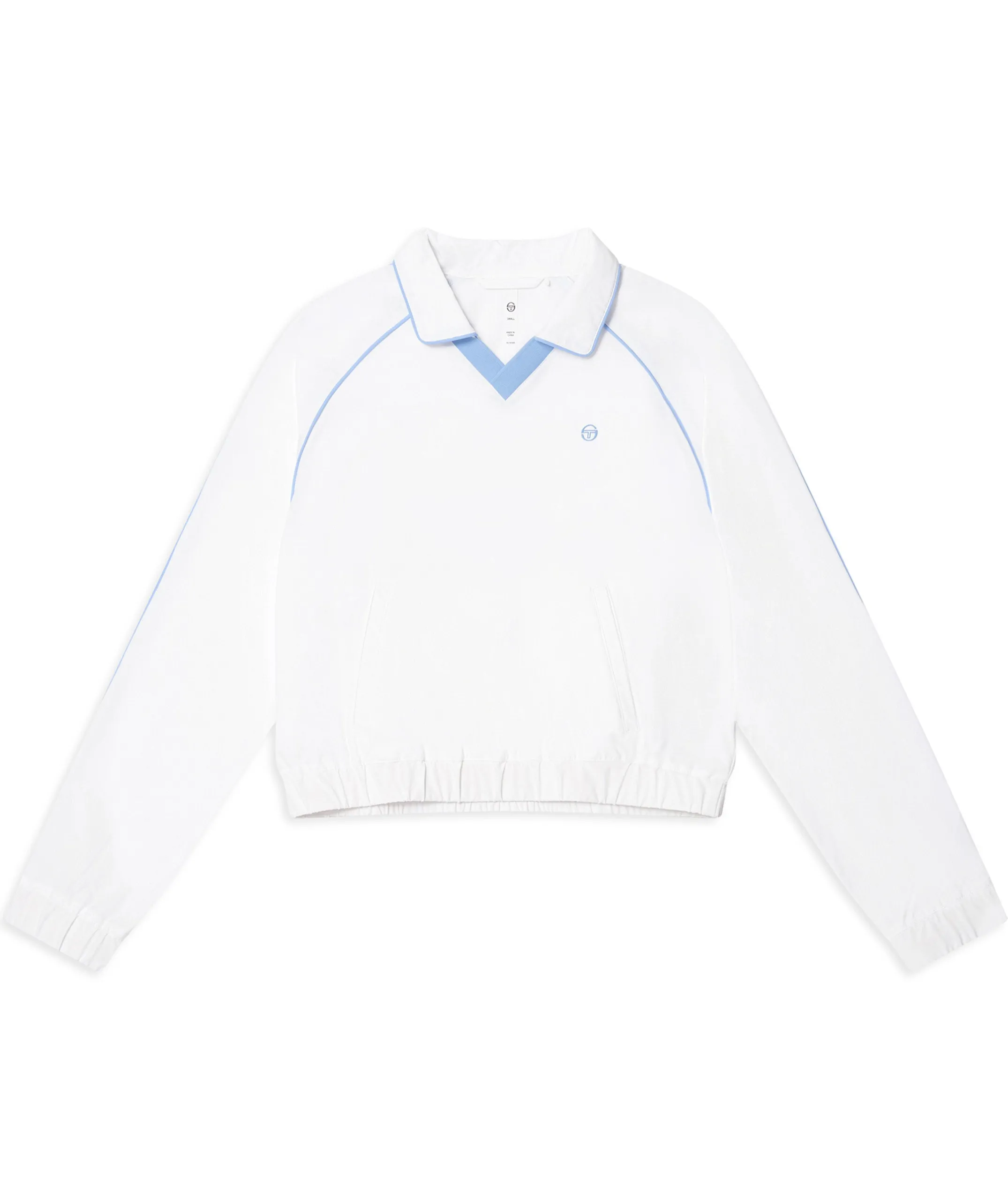Doni Long Sleeve Polo-Brilliant White