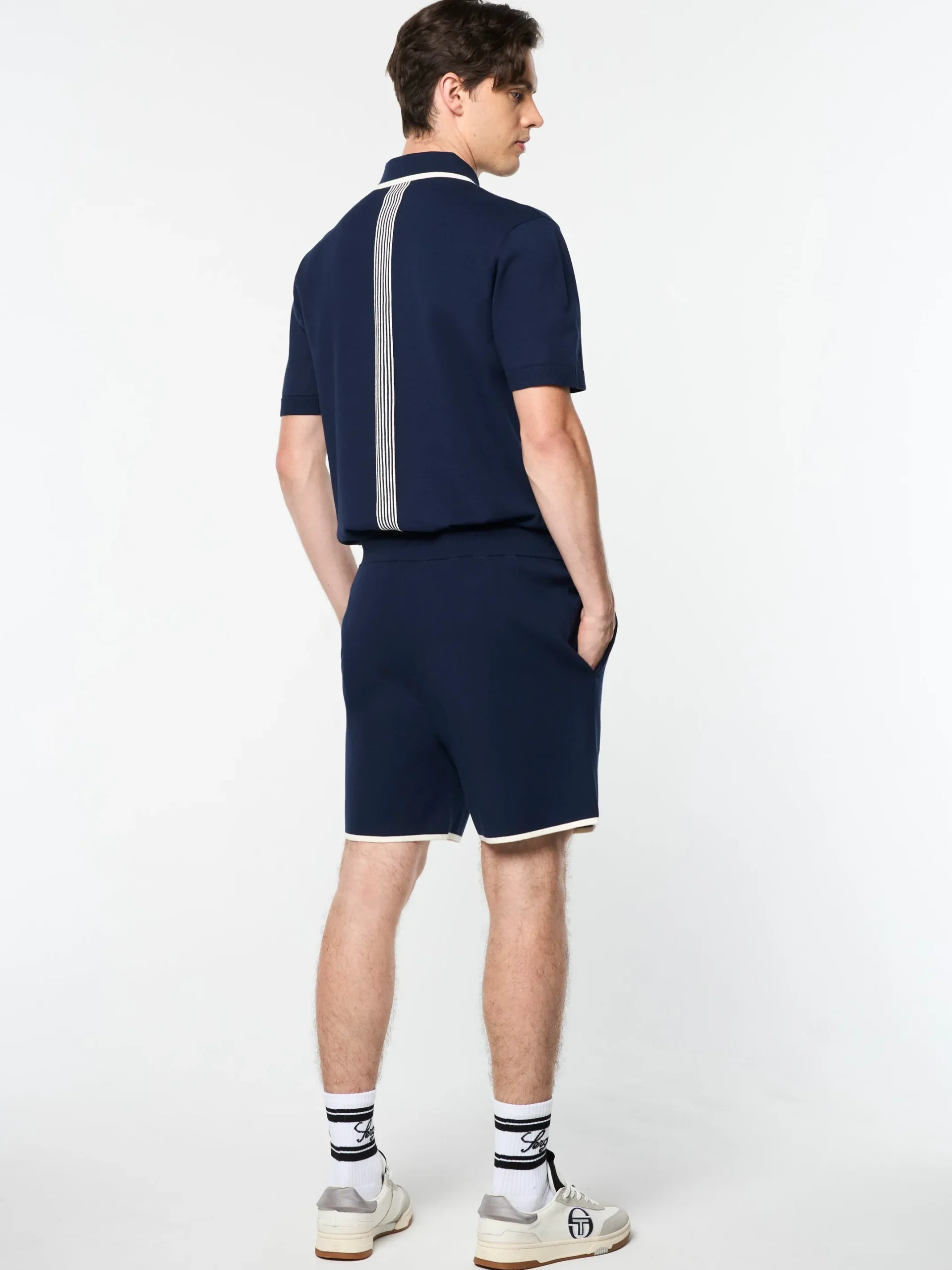 Enzo Knit Shorts- Maritime Blue