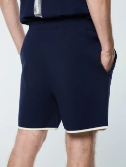 Enzo Knit Shorts- Maritime Blue
