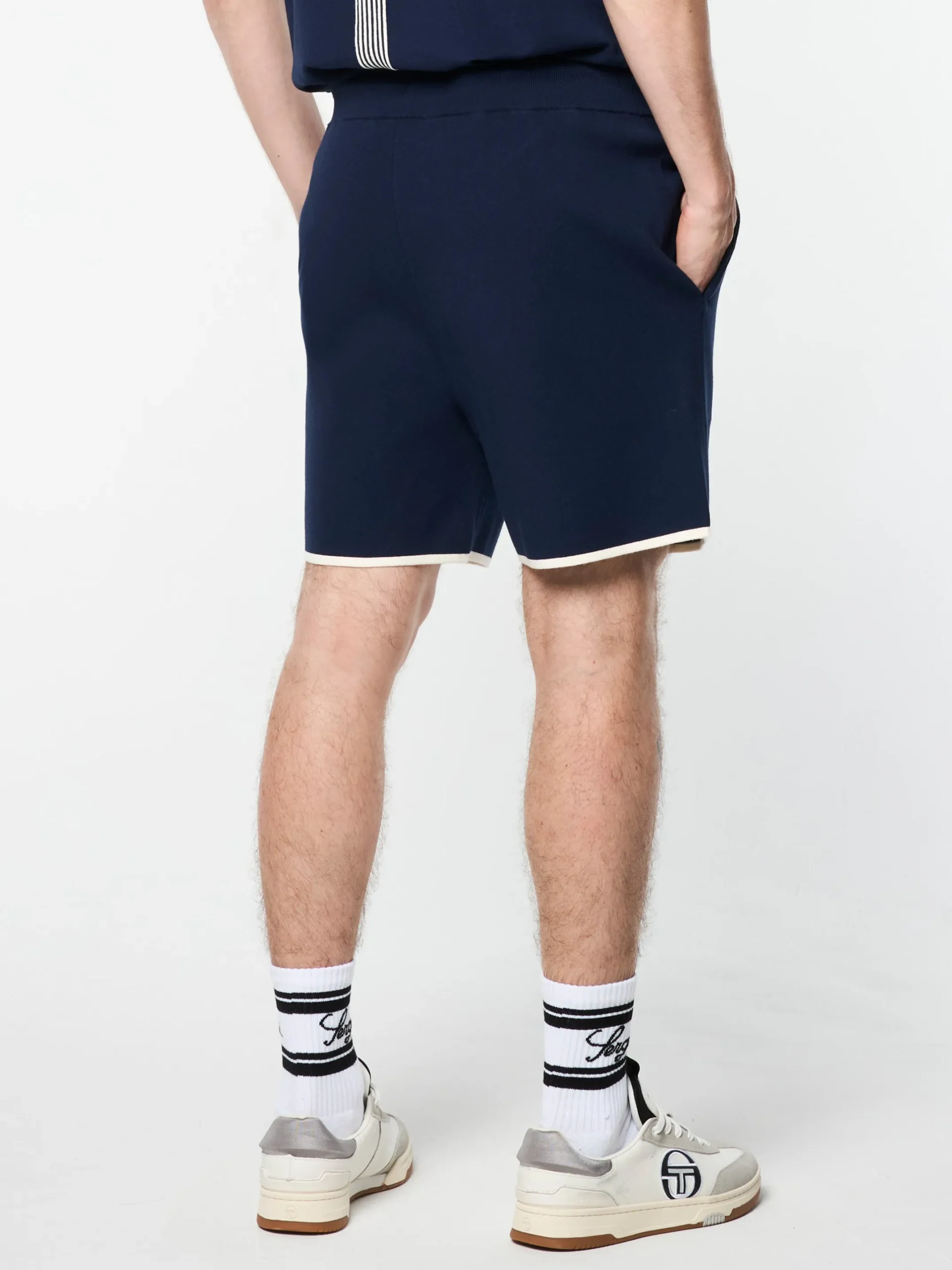 Enzo Knit Shorts- Maritime Blue