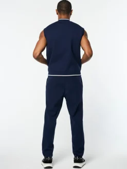 Enzo Knit Vest- Maritime Blue
