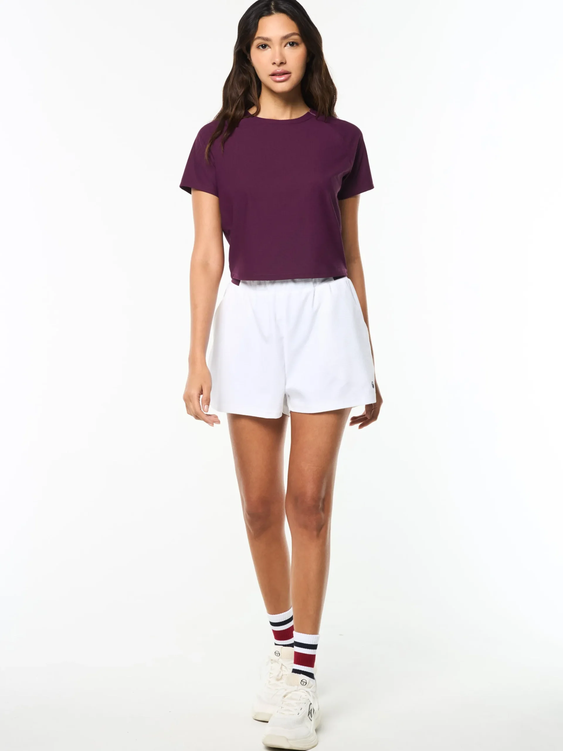 Eva Cropped Top- Potent Purple