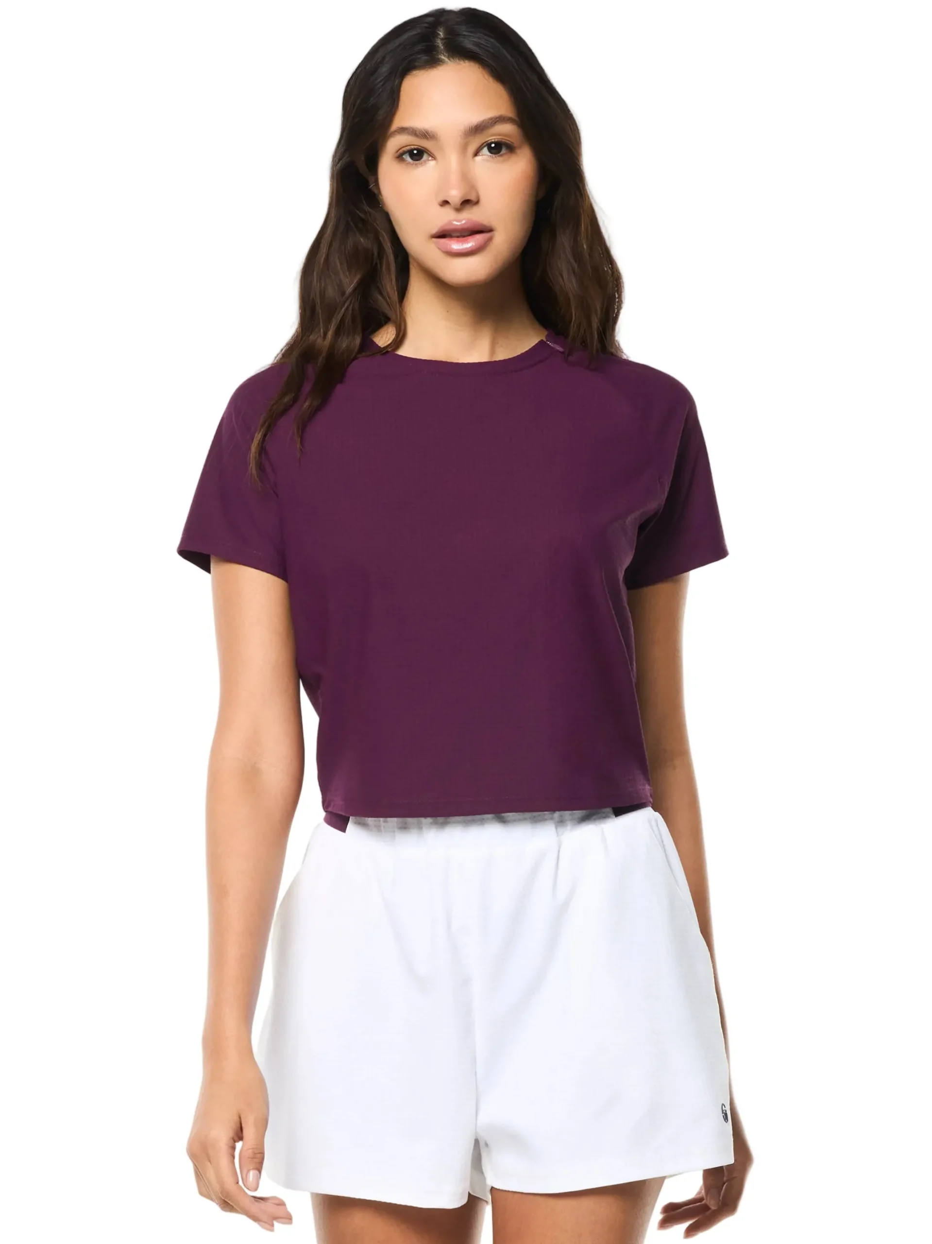 Eva Cropped Top- Potent Purple
