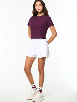 Eva Cropped Top- Potent Purple