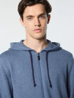 Fausto Knit Hoodie- Faded Denim