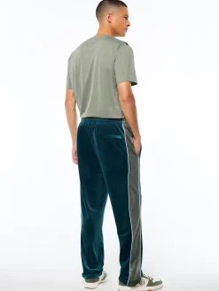 Forato Velour Track Pant-Mediterranea