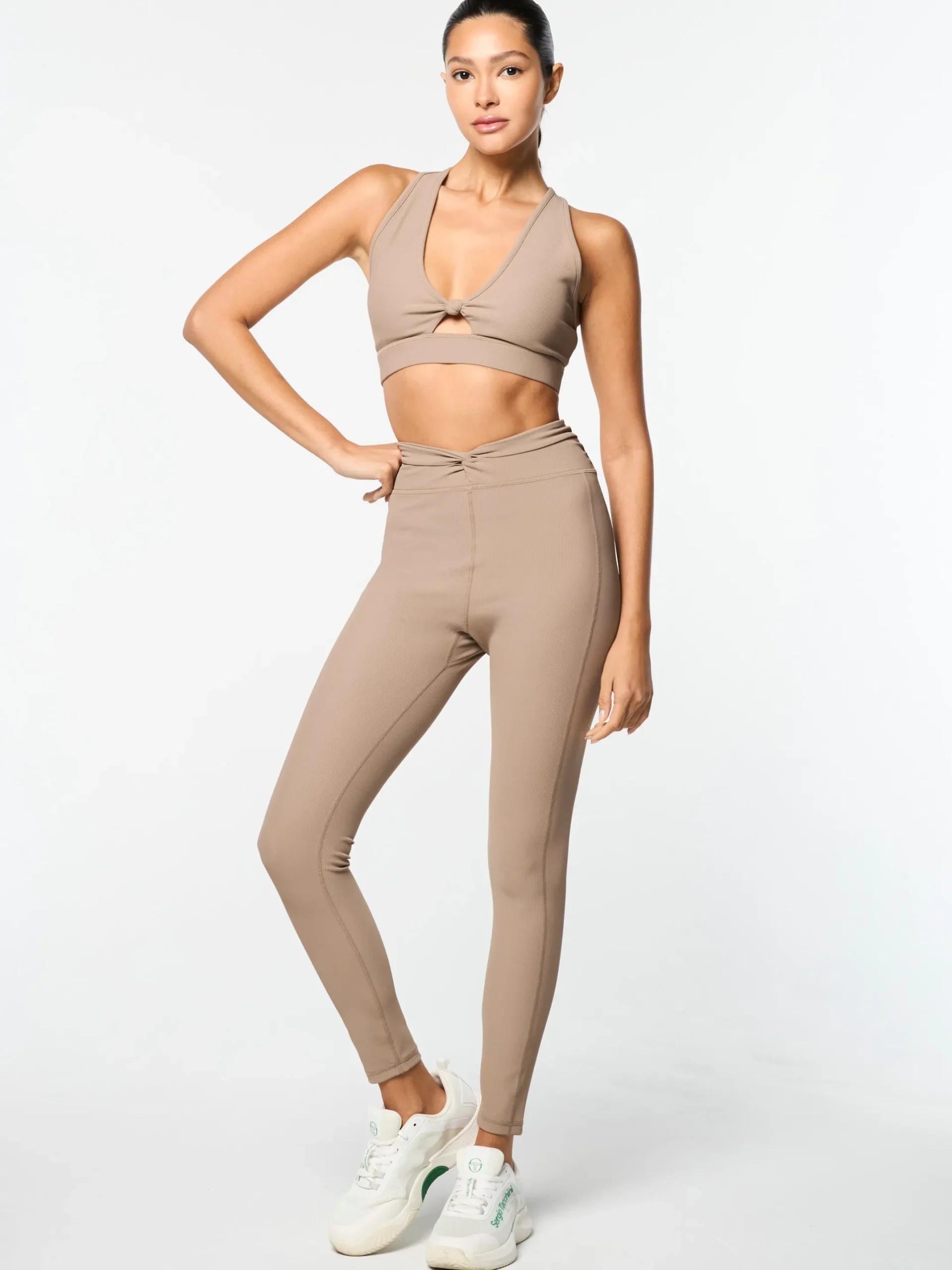 Giulia Leggings- Taupe Grey