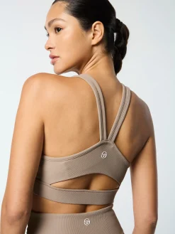 Giulia Sports Bra- Taupe Grey