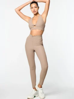 Giulia Sports Bra- Taupe Grey