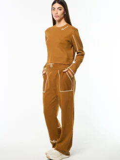 Greta Crewneck- Bronze Brown