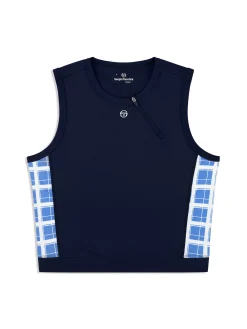 Lara Cropped Top- Maritime Blue