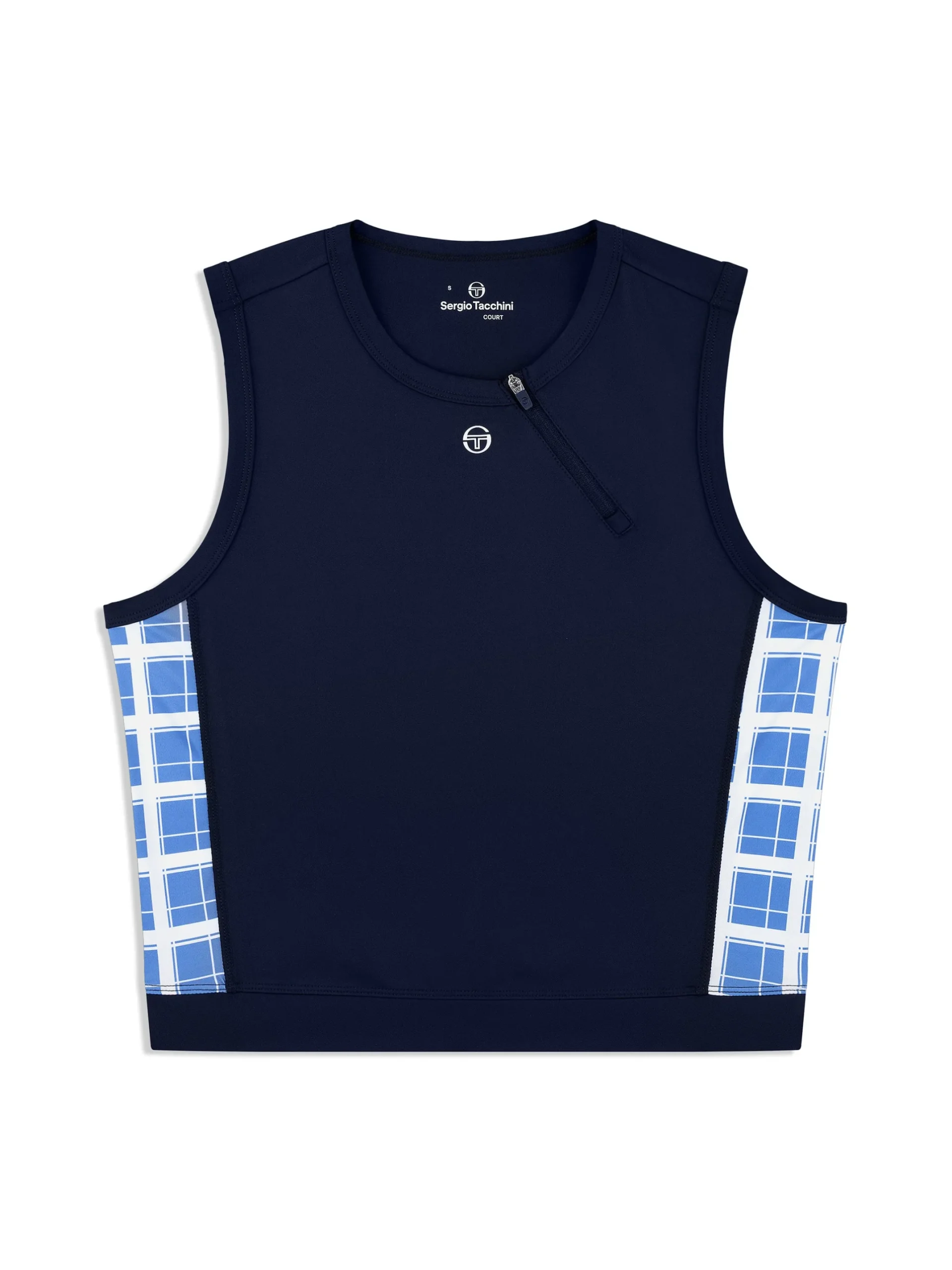 Lara Cropped Top- Maritime Blue