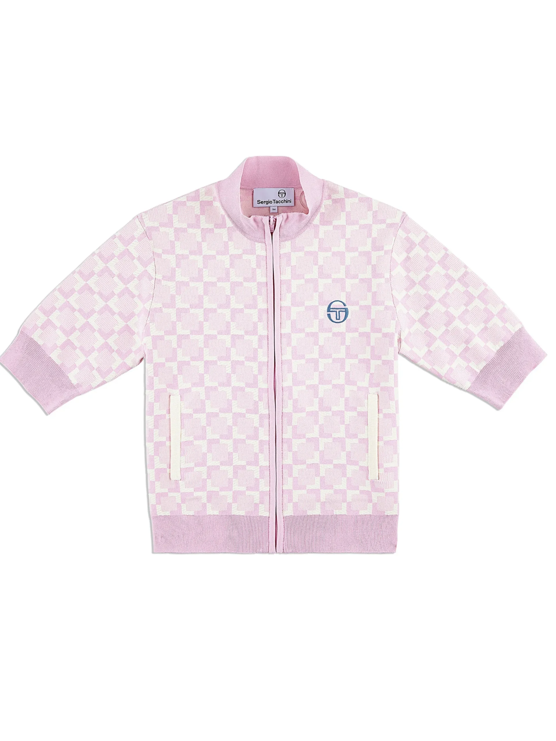 Leila Short Sleeve Track Jacket- Pale Mauve