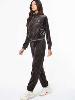 Leta Velour Jacket- Mulch