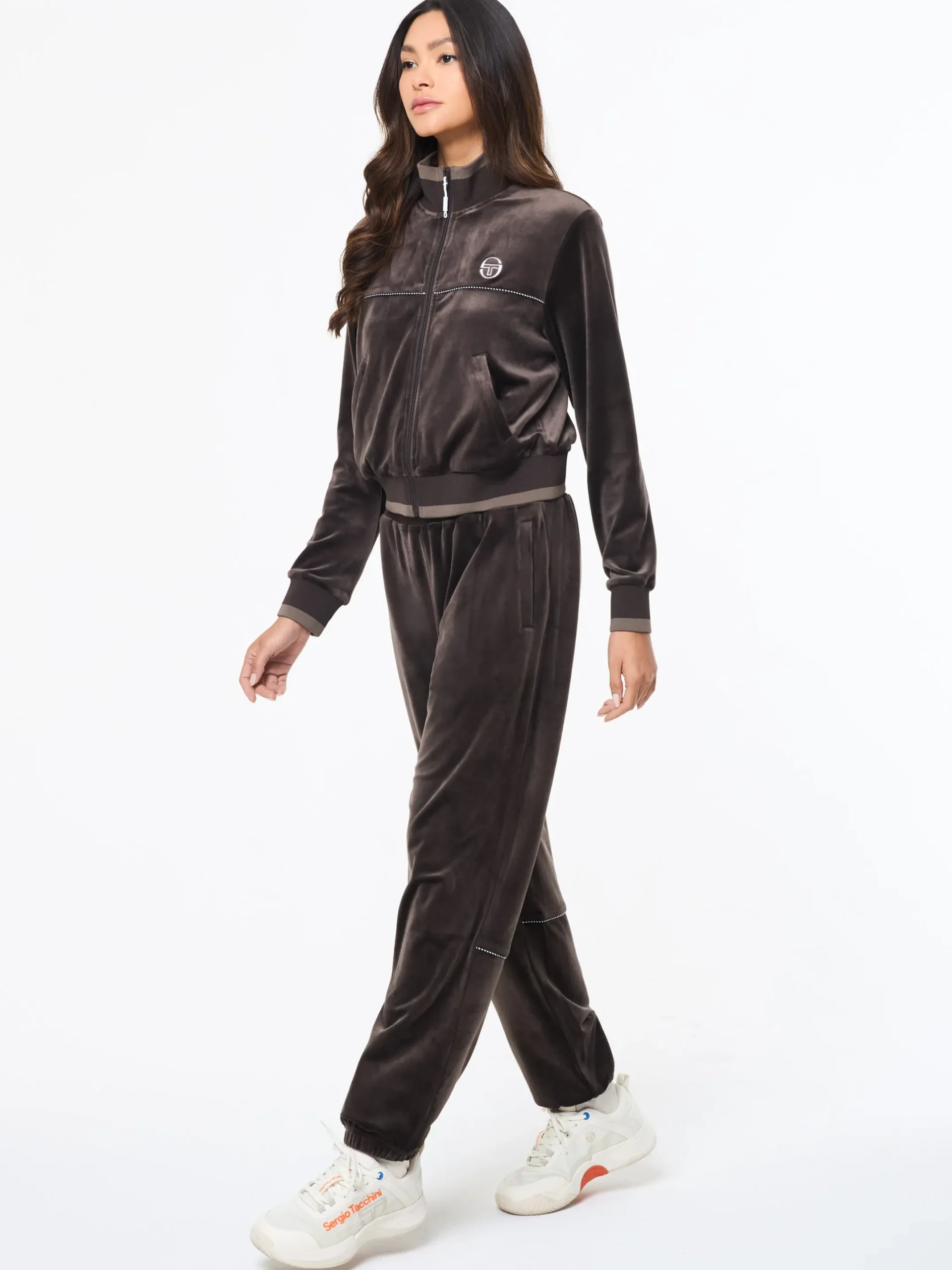 Leta Velour Jacket- Mulch