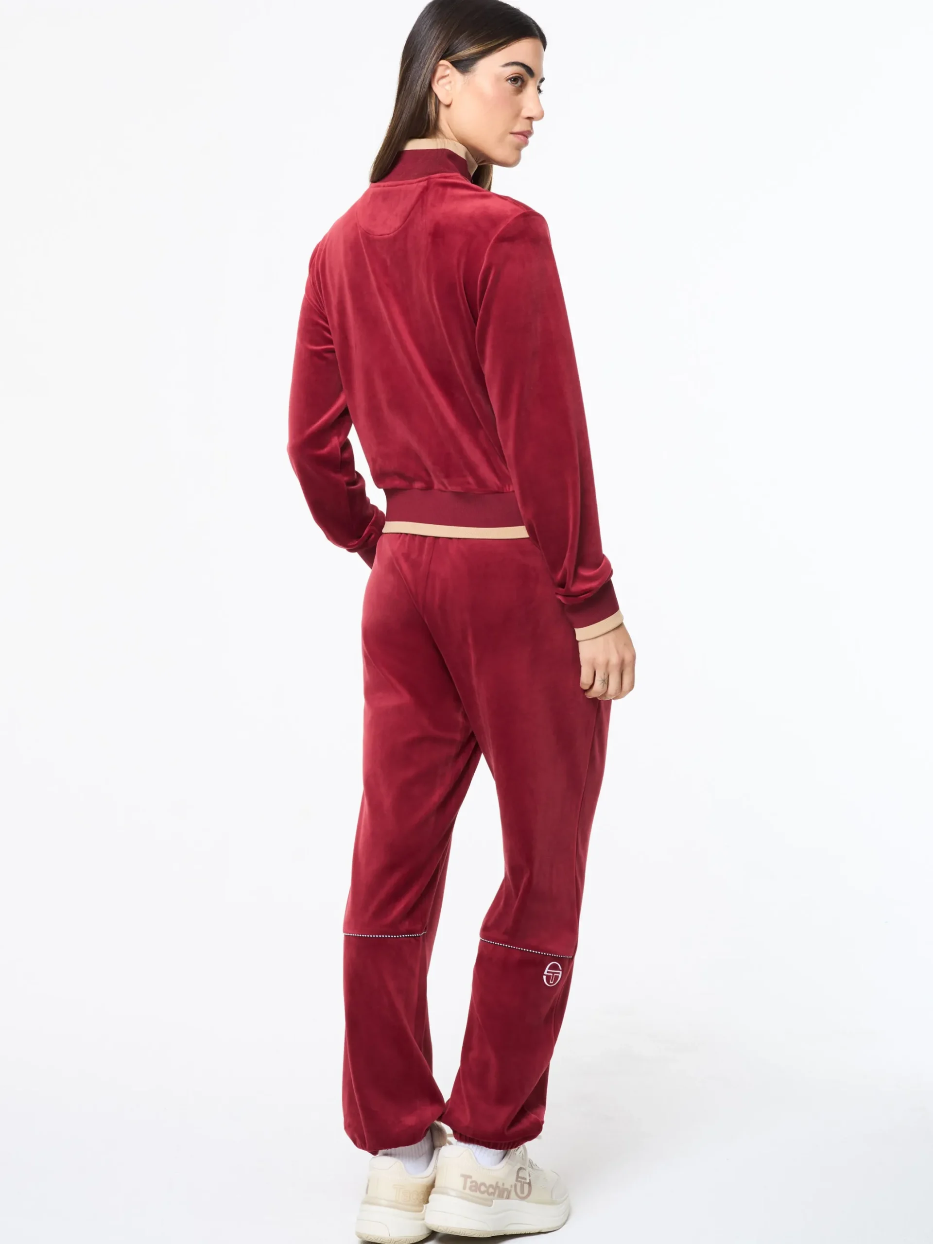 Leta Velour Jacket- Rhubarb