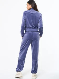 Leta Velour Jacket-Heron
