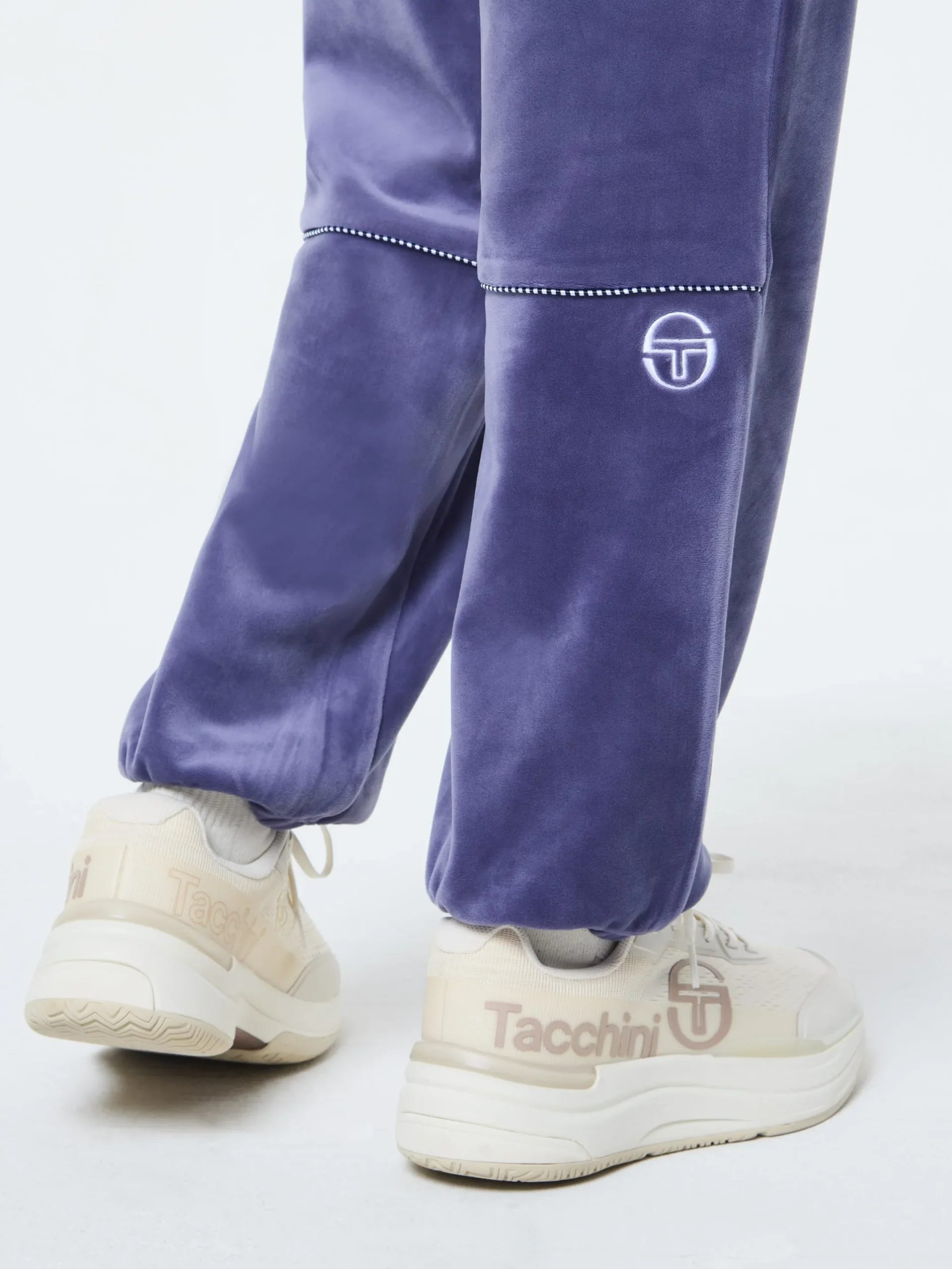 Leta Velour Pant- Heron