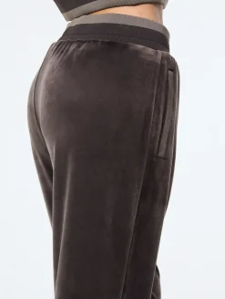 Leta Velour Pant- Mulch