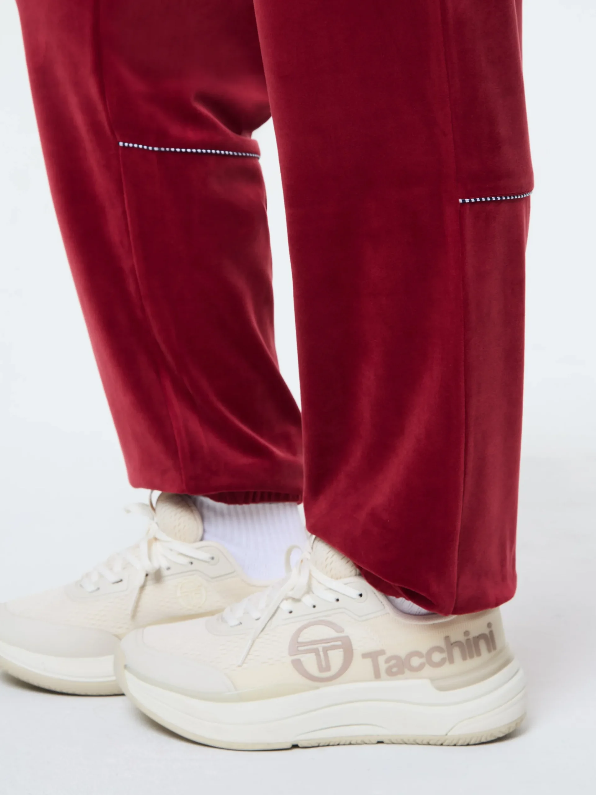 Leta Velour Pant- Rhubarb