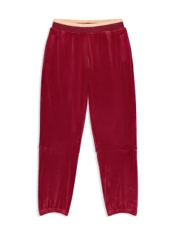 Leta Velour Pant- Rhubarb