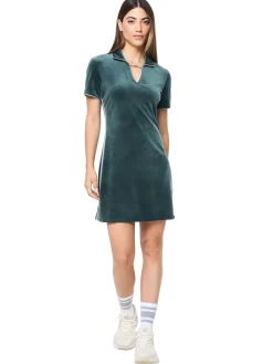 Lina Velour Dress- Green Gables