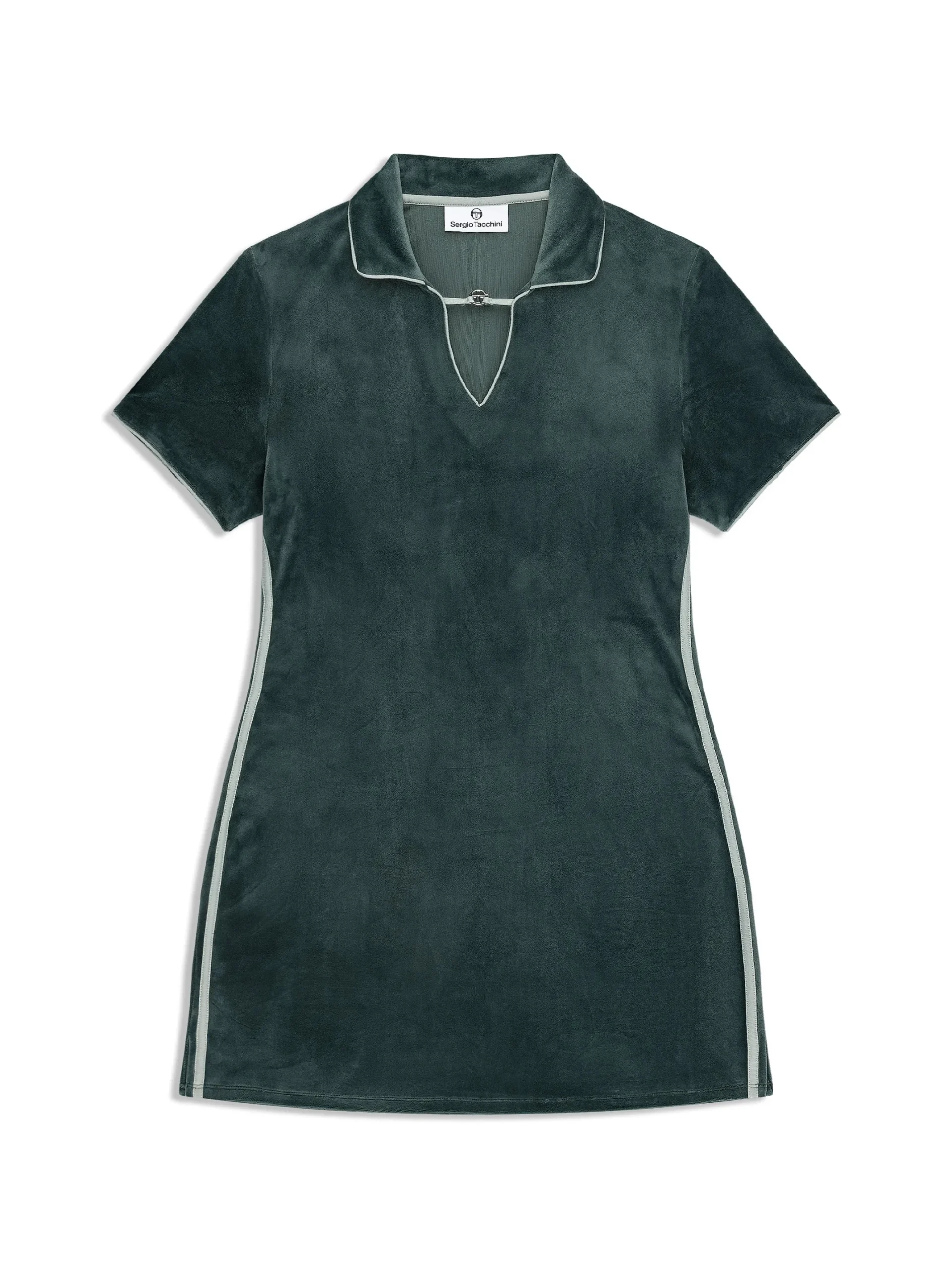 Lina Velour Dress- Green Gables