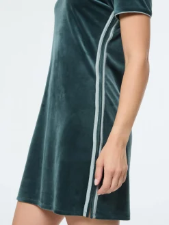 Lina Velour Dress- Green Gables