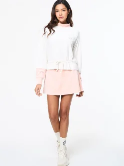 Lina Velour Top- Gardenia
