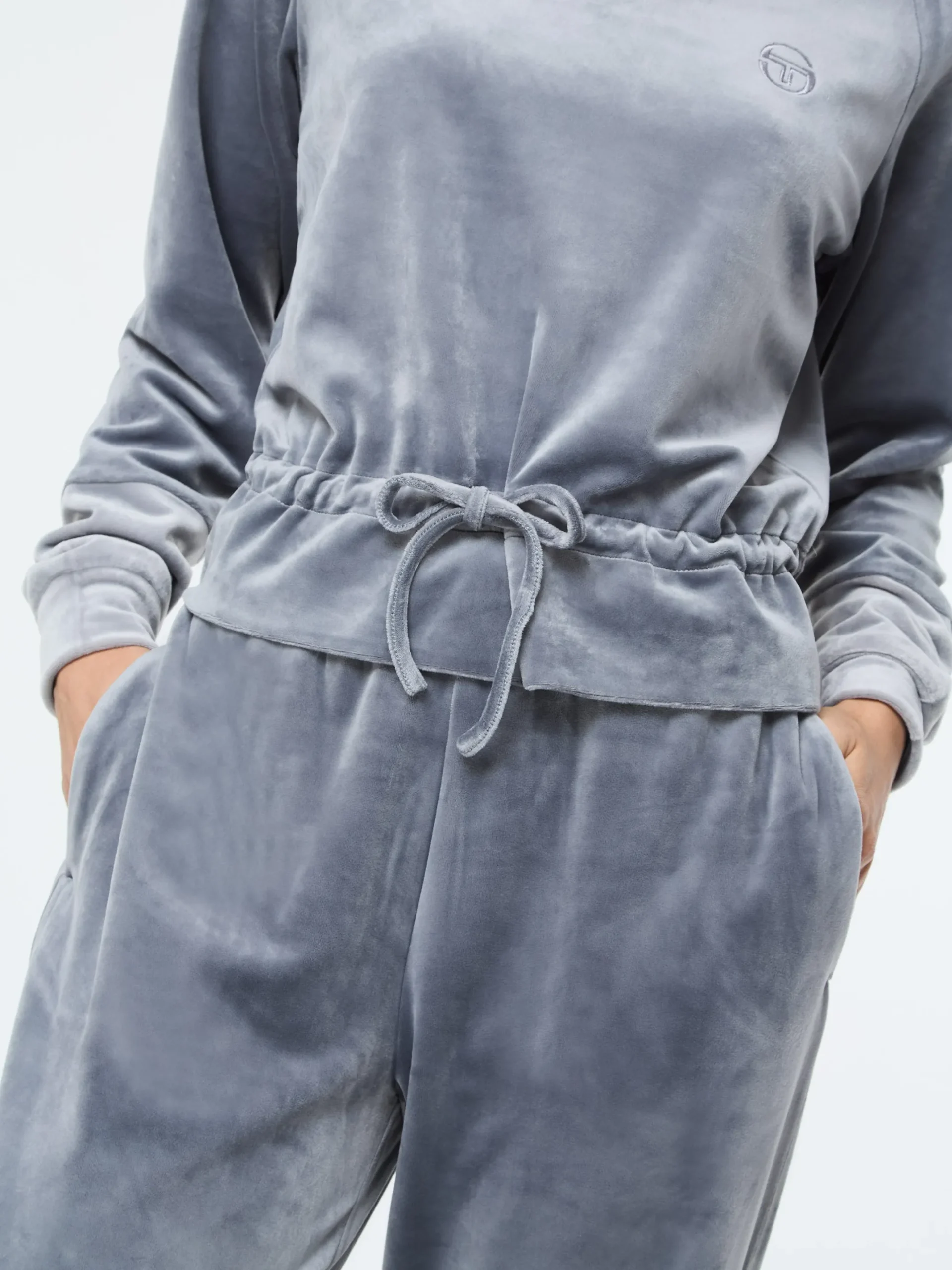 Lina Velour Top- Quiet Shade