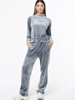 Lina Velour Top- Quiet Shade