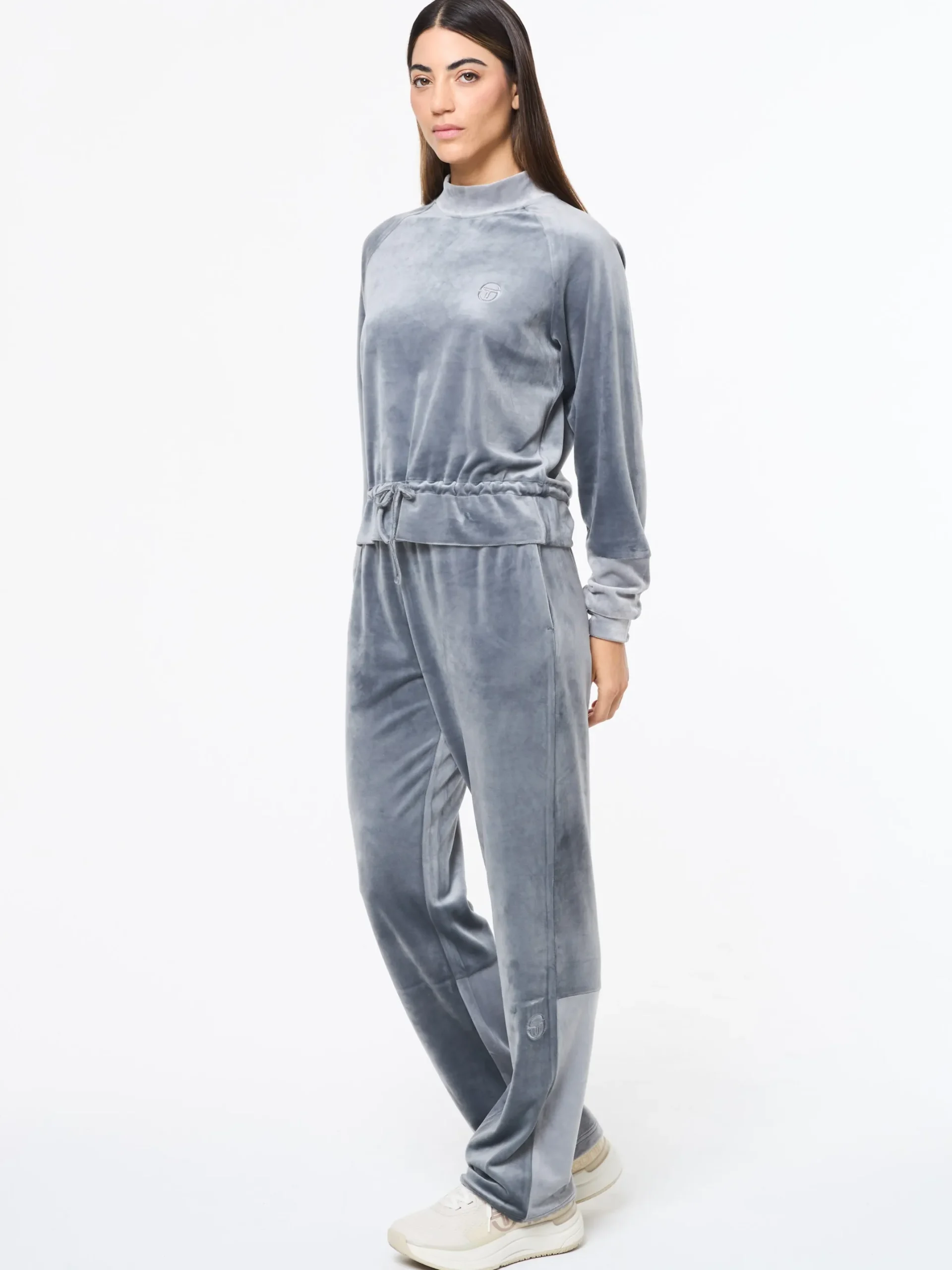 Lina Velour Top- Quiet Shade